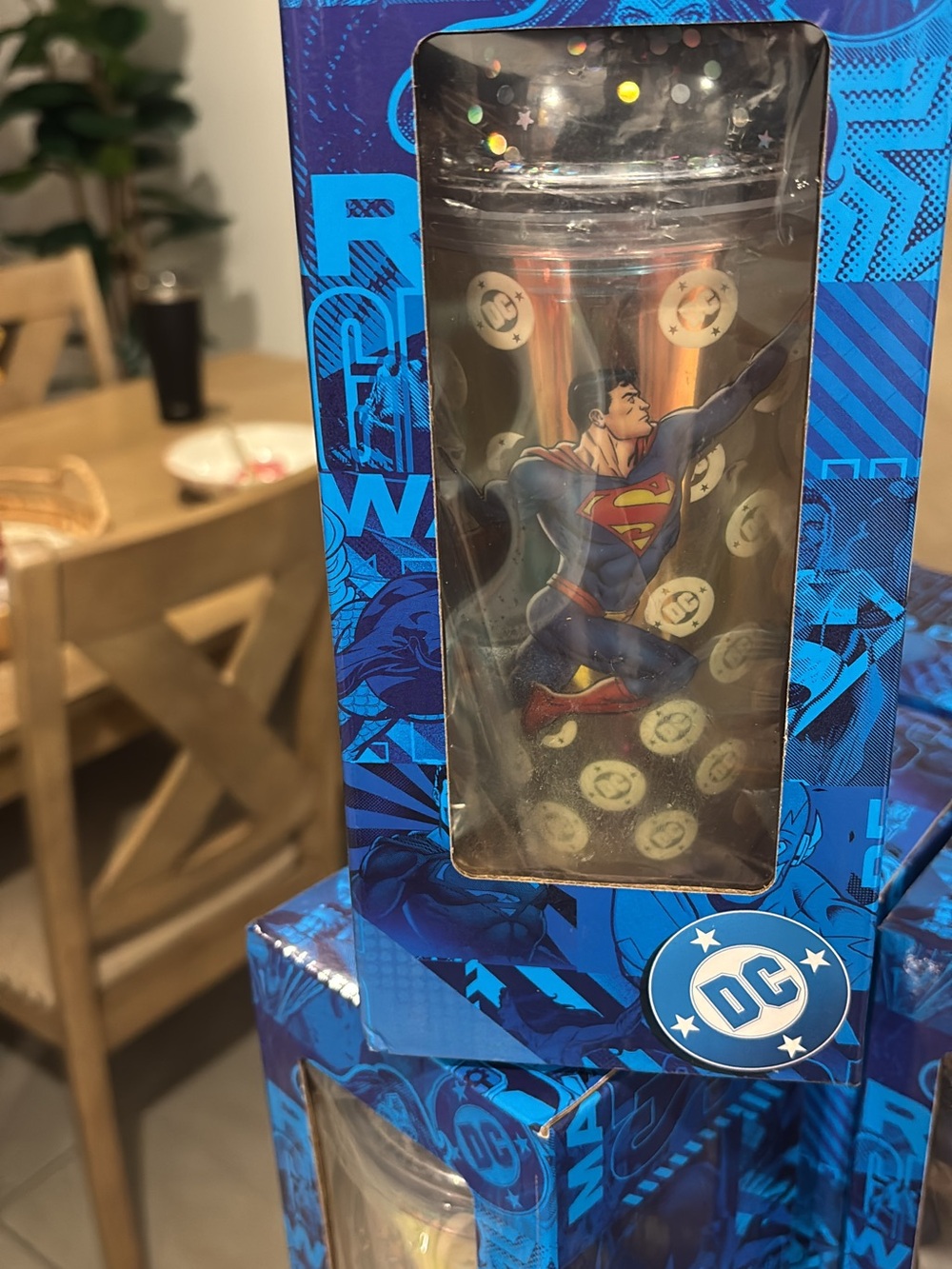 DC Superman Disposable Party Cups - Blue, Red, Yellow